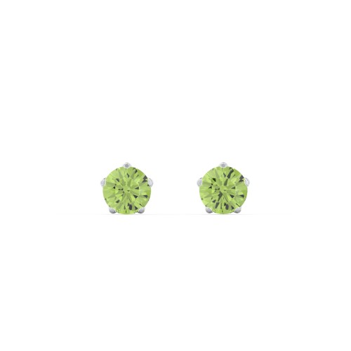 Kids 5 Prong Birthstone Stud Earrings