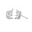 Kids Unicorn Stud Earrings – 10K White Gold