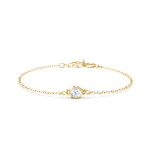 Kids and Baby Bezel Set Birthstone Bracelet