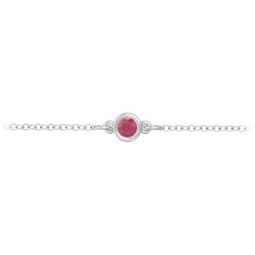 Kids and Baby Bezel Set Birthstone Bracelet