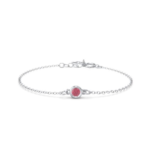 Kids and Baby Bezel Set Birthstone Bracelet