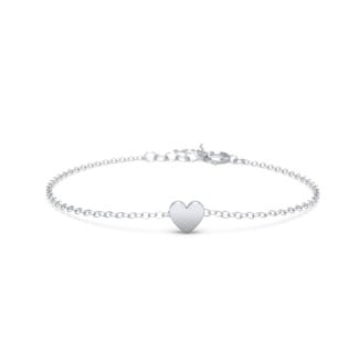 Kids and Baby Initial Heart Disc Bracelet
