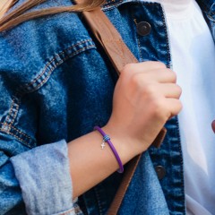 Personalized Cross Charm Silicone Bracelet Set - Single Style