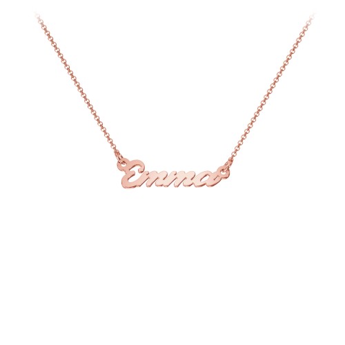 Kids Dainty Personalized Name Necklace – 10K Rose Gold