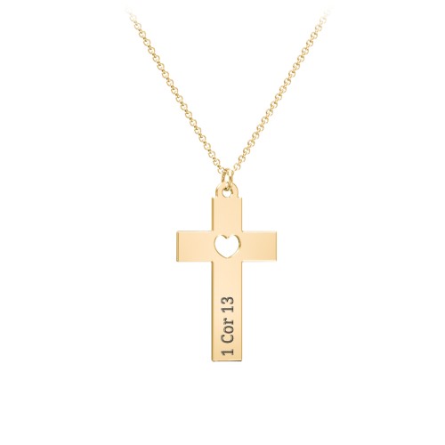 Kids Love Is Kind Cross Charm Necklace