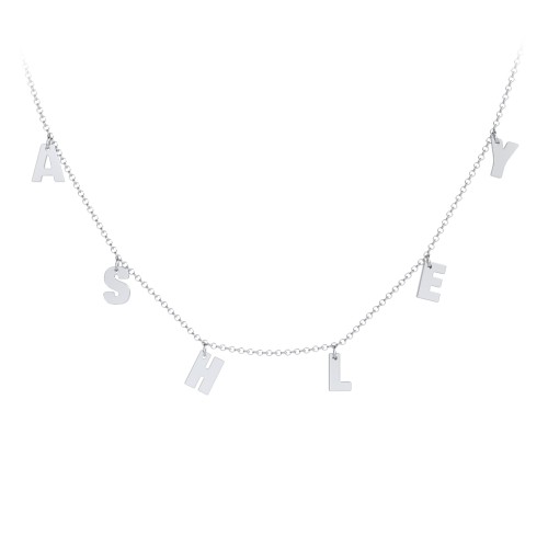 Kids Initial Necklace with 6 Letters