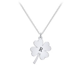 Kids Four Leaf Clover Charm Necklace in 925 Sterling Silver