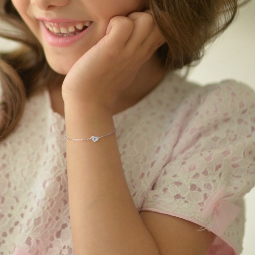 Kids and Baby Engravable Heart Bracelet – Sterling Silver