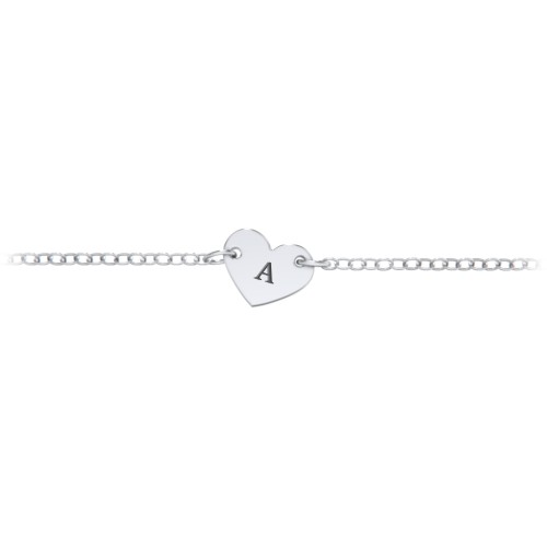 Kids and Baby Engravable Heart Bracelet – Sterling Silver