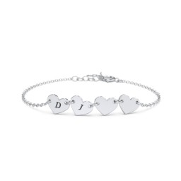 Kids and Baby Engravable 4 Hearts Bracelet