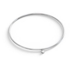 Classic Bangle with Gemstone Charm