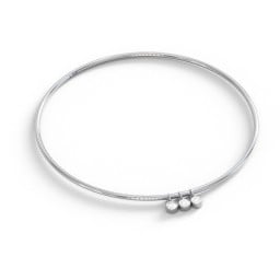 Classic Bangle with 3 Gemstone Charms