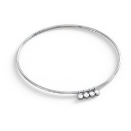 Classic Bangle with 4 Gemstone Charms