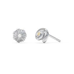Ocean Collection Studs With Accent - Pair