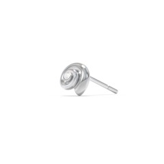 Ocean Collection Single Stud With Accent - Spiral Shell