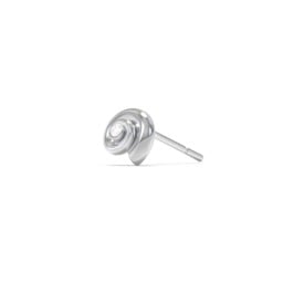 Ocean Collection Single Stud With Accent - Spiral Shell