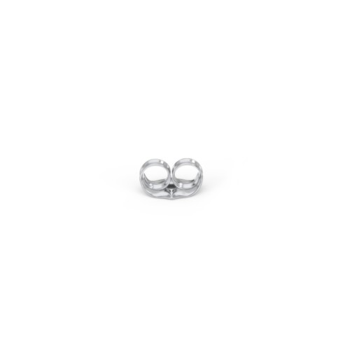 Ocean Collection Single Stud With Accent - Spiral Shell – Sterling Silver with White Premium Zirconia