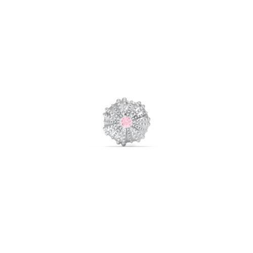 Ocean Collection Single Stud With Accent - Sea Urchin – Sterling Silver with Pink Tourmaline