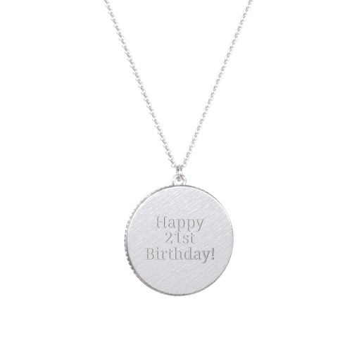 Cancer Coin Charm Necklace – Sterling Silver