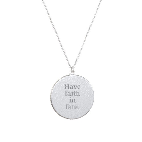 Gemini Coin Charm Necklace – Sterling Silver