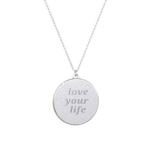 Scorpio Coin Charm Necklace – Sterling Silver