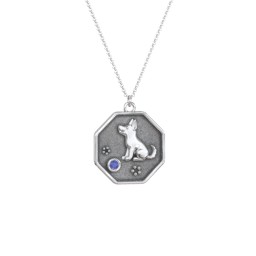 Year of the Dog Engravable Zodiac Medallion Necklace