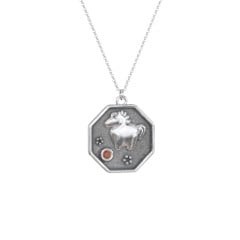 Year of the Horse Engravable Zodiac Medallion Necklace