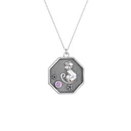 Year of the Monkey Engravable Zodiac Medallion Necklace