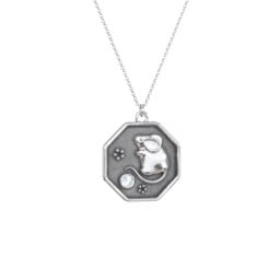 Year of the Rat Engravable Zodiac Medallion Necklace