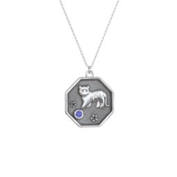 Year of the Tiger Engravable Zodiac Medallion Necklace