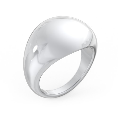 Large Dome Statement Ring – Sterling Silver