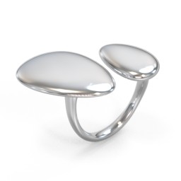 Pebble Statement Ring in 925 Sterling Silver