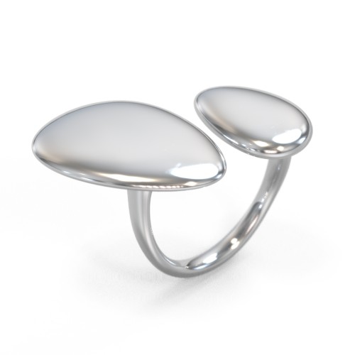 Pebble Statement Ring – Sterling Silver