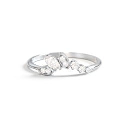 Dainty Marquise Contour Band