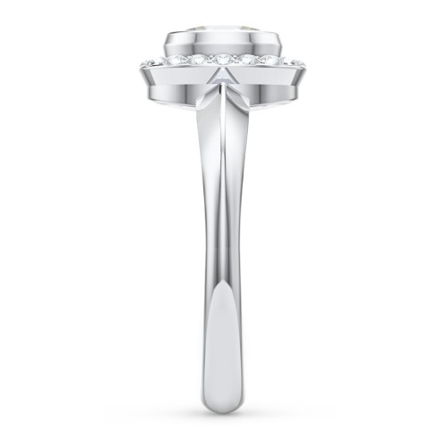"Royal" Bezel Set Oval Cluster Ring