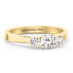 Three Stone Eternity Ring