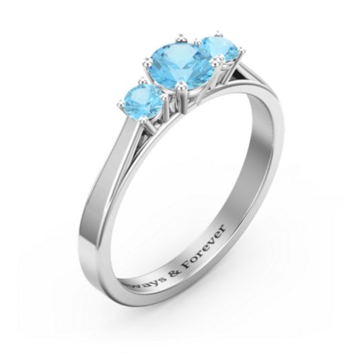 Three Stone Eternity Ring