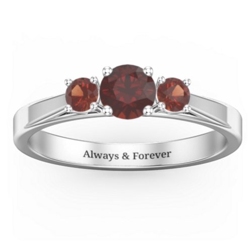 Three Stone Eternity Ring