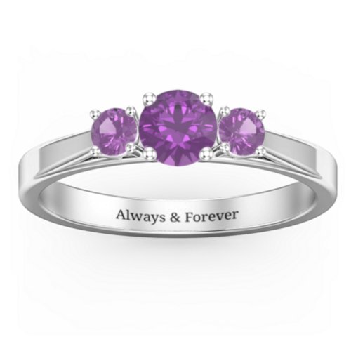 Three Stone Eternity Ring