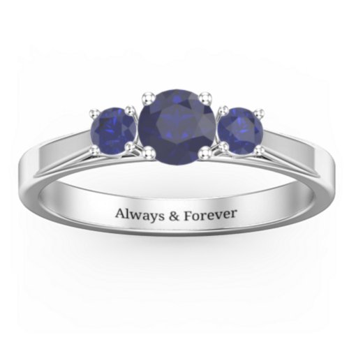 Three Stone Eternity Ring