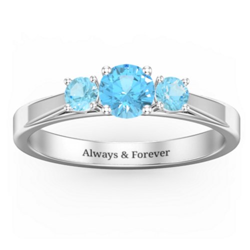 Three Stone Eternity Ring