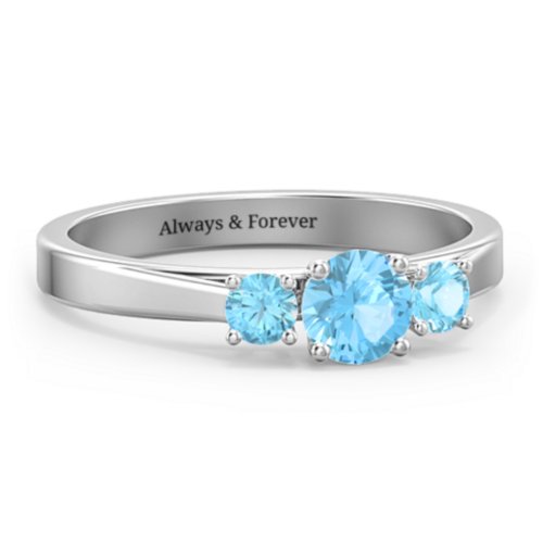 Three Stone Eternity Ring