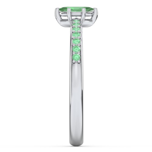 Elegant Marquise with Accent Band Ring