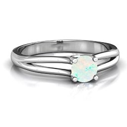 Split Shank Solitaire Ring