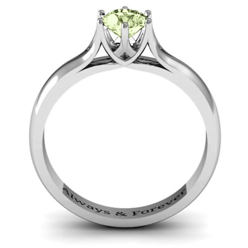 6 Prong Solitaire Ring