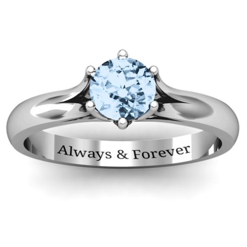 6 Prong Solitaire Ring