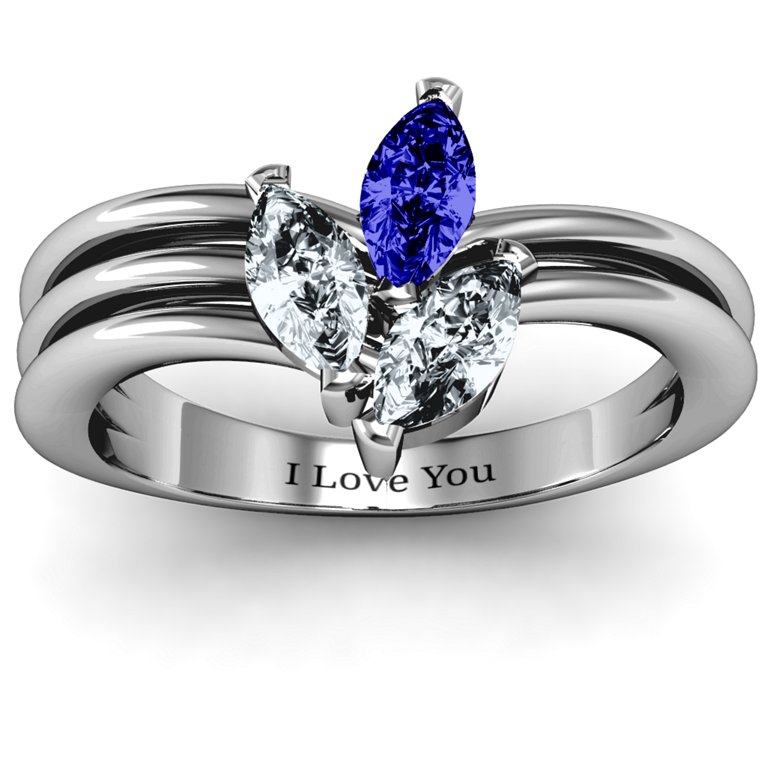 Triple Marquise Collage Ring Jewlr