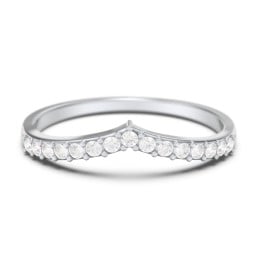 Tiara Accented Stacking Band