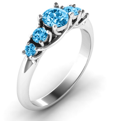 5-Stone Graduated Ring