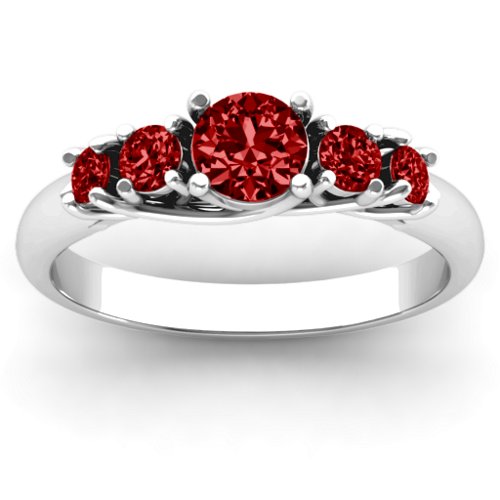 5-Stone Graduated Ring